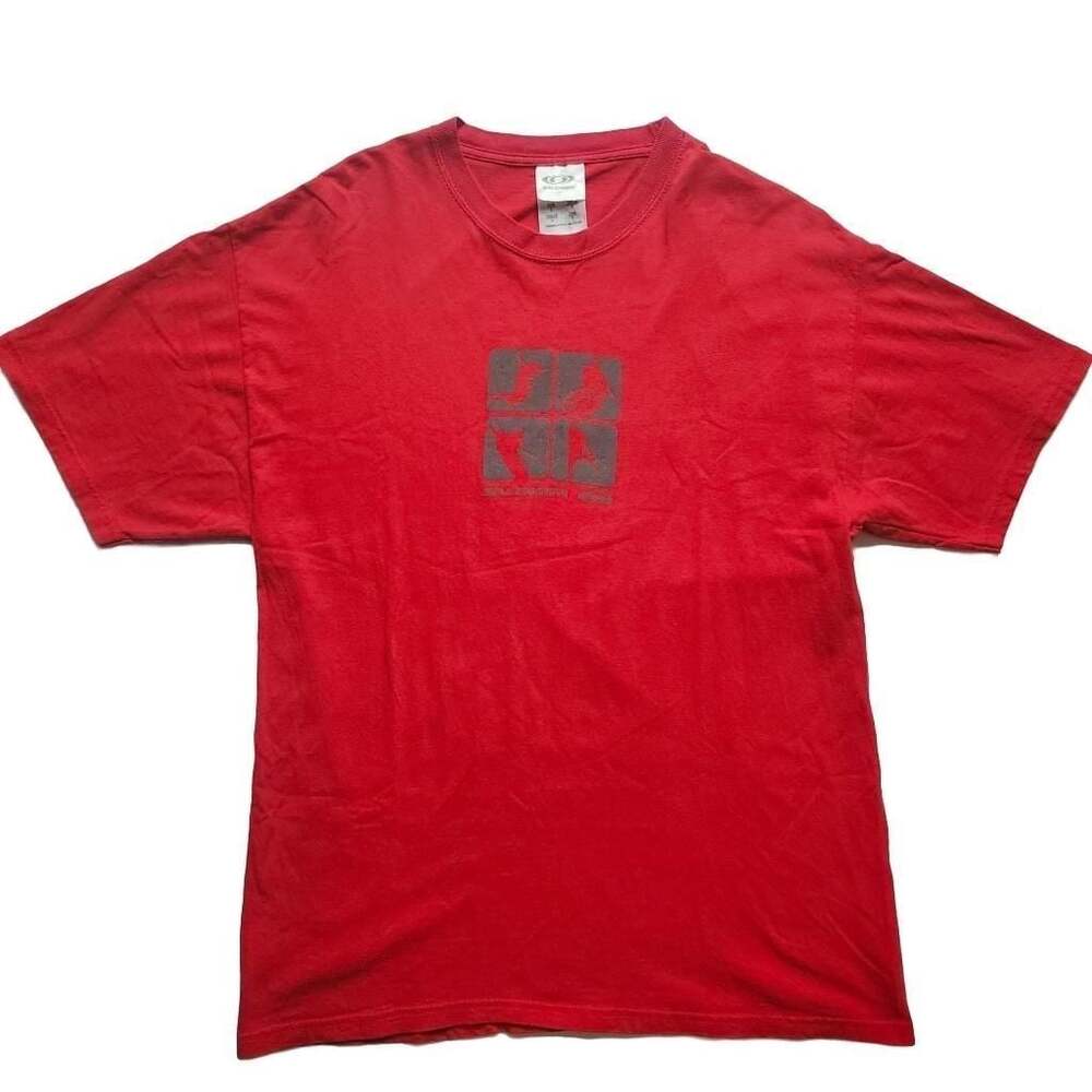 Salomon Vintage Red T-Shirt with Sport Quad Graphic Large